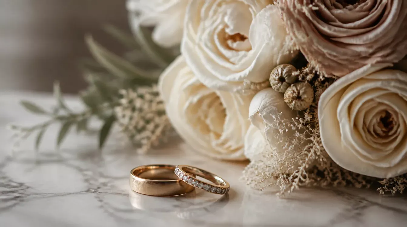 Inspiración para alianzas de boda