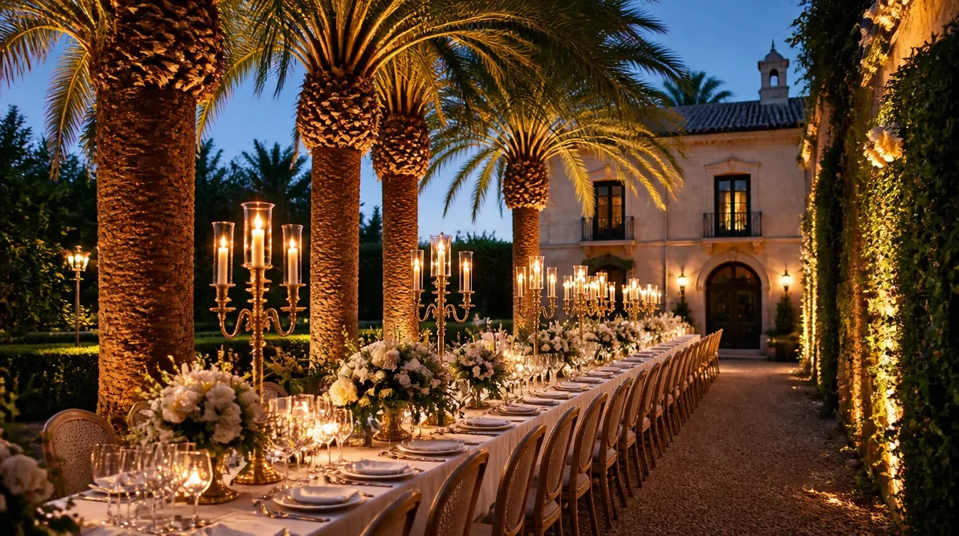 Decor styled for Murcia wedding venues