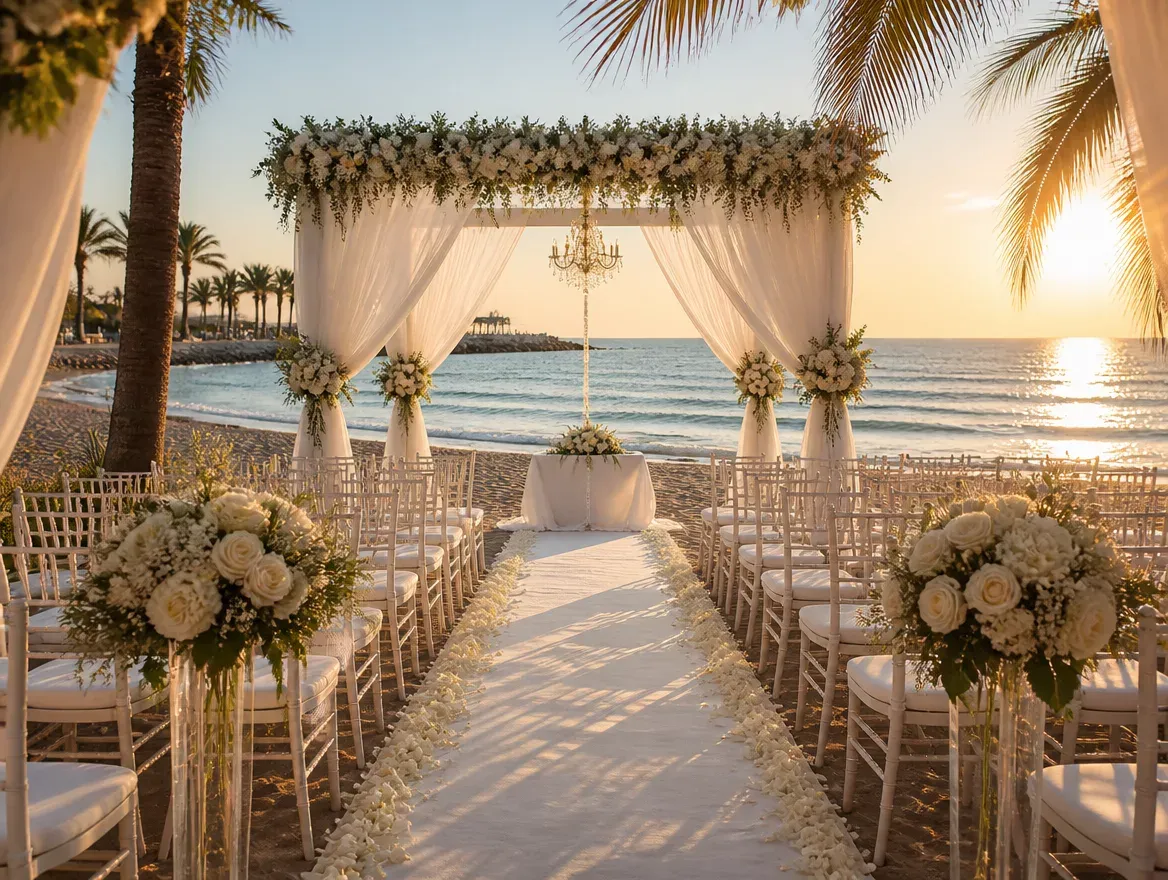 Careful details of best wedding venues in Marbella
