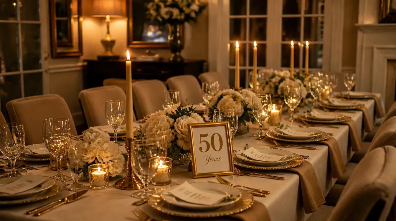 Ideas y ambiente para bodas de oro