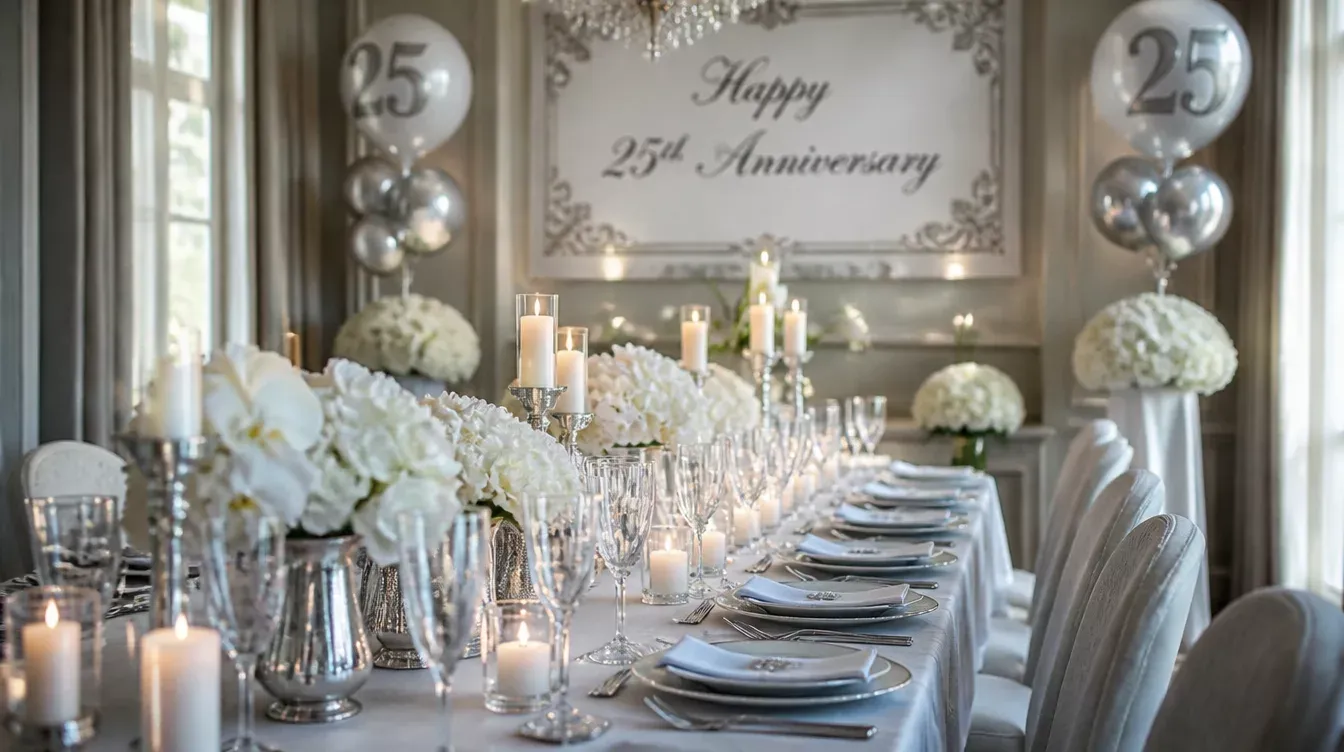 Ideas y ambiente para bodas de platino