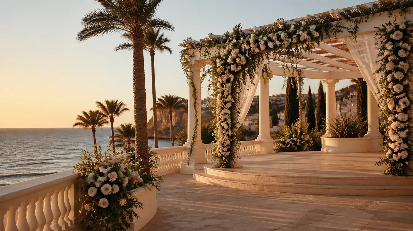 Elegant detail related to destination wedding Spain