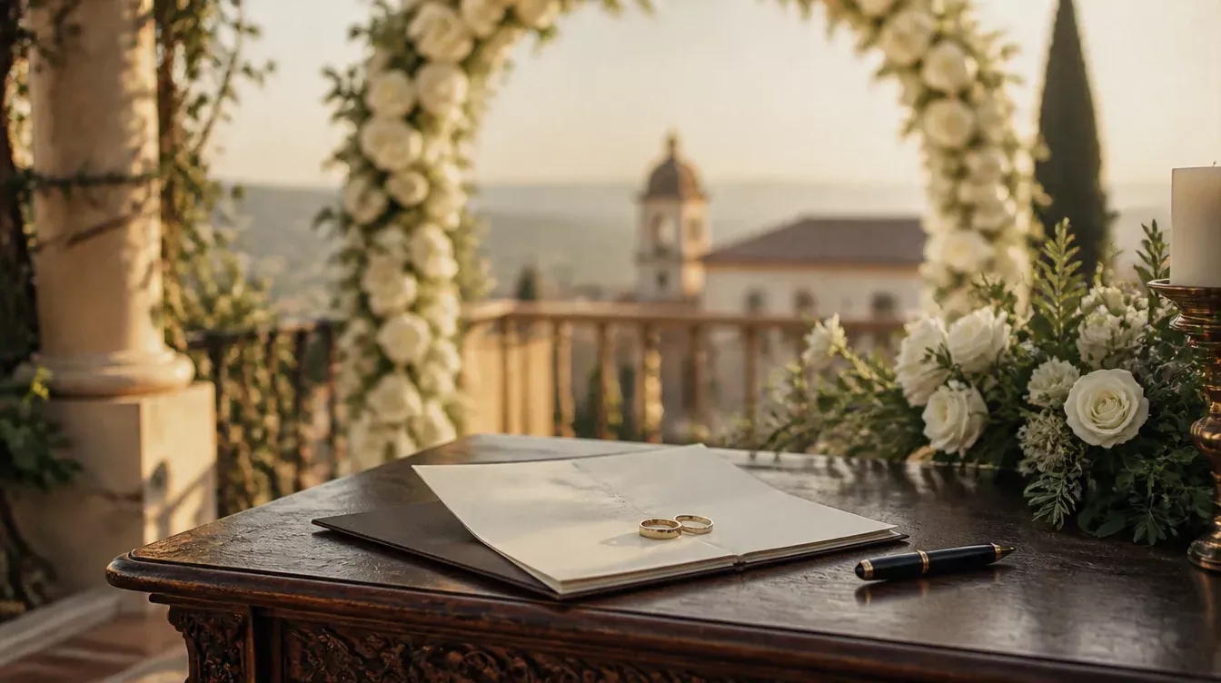 Celebration and details of destination wedding Spain