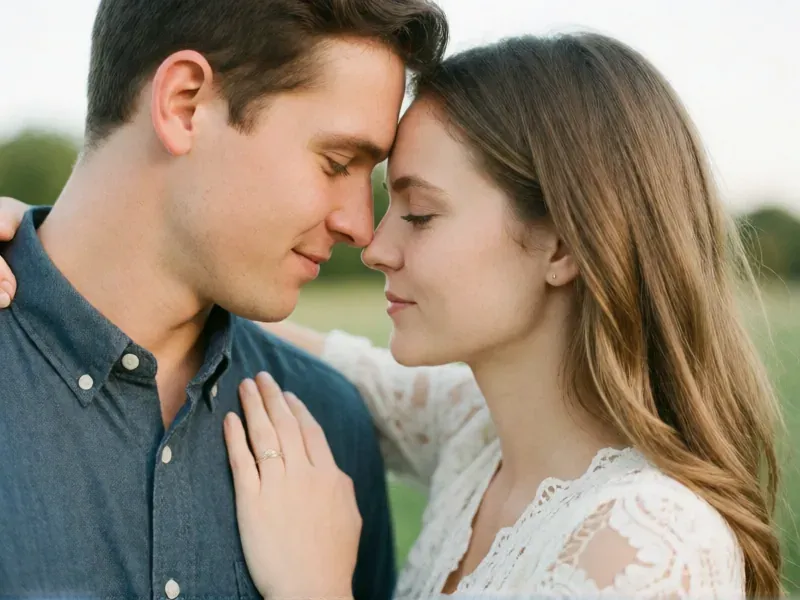 momento tierno de una pareja en la preboda