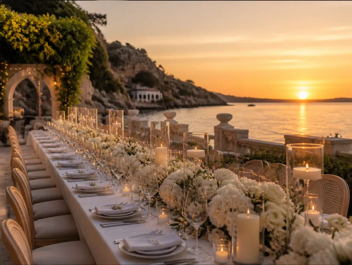 Decor styled for top 10 wedding venues Marbella