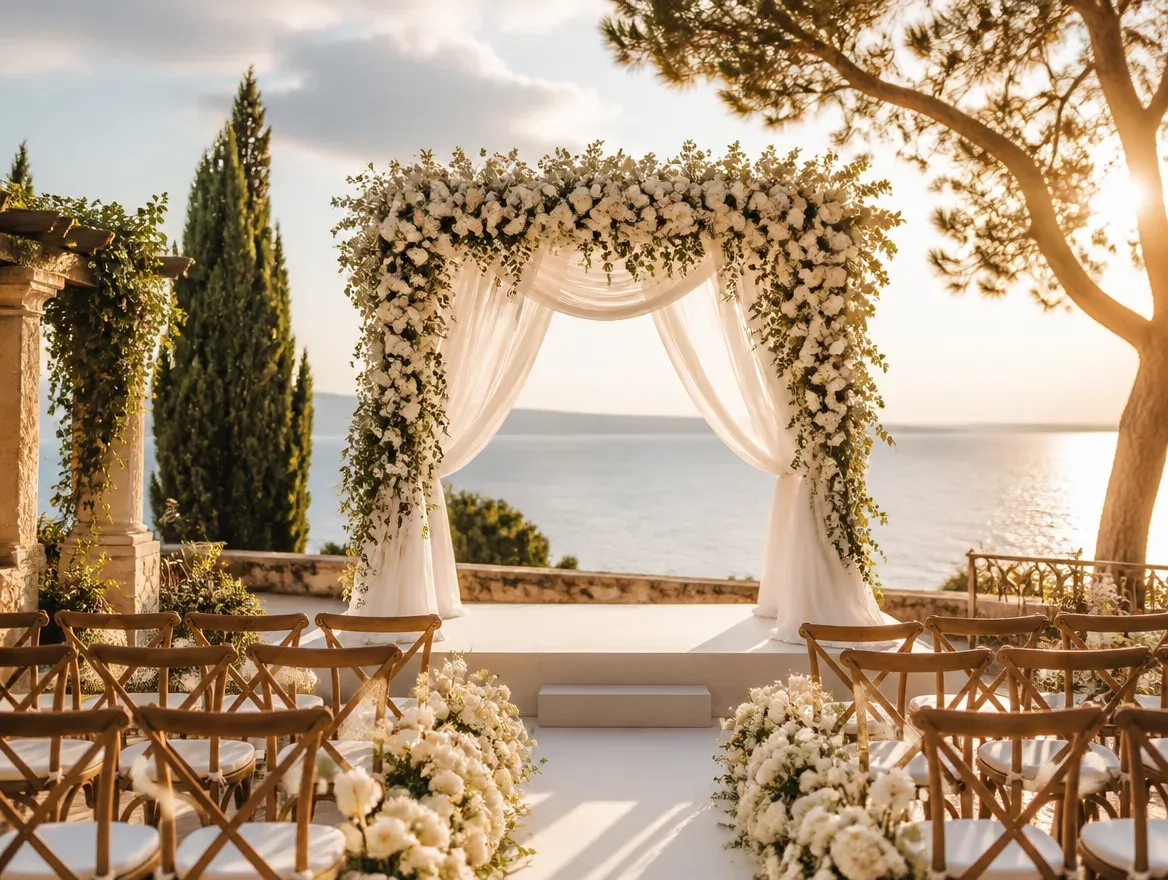 Decor styled for wedding planning checklist
